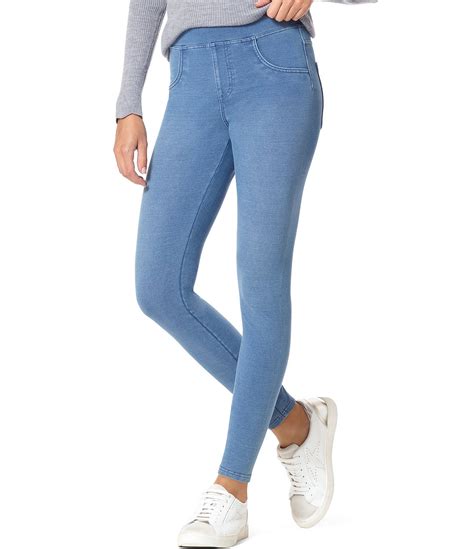 hue high waisted leggings|hue high rise denim jeggings.